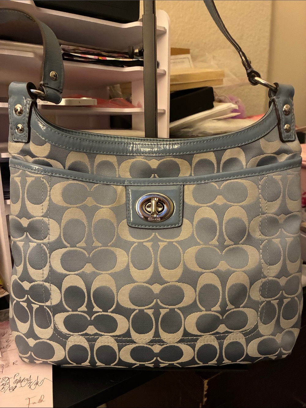Coach Penelope Signature Sateen Hippie bag